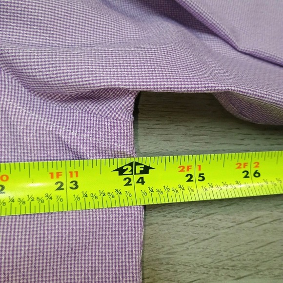 Brooks Brothers Madison Purple Button Down Dress Shirt Size 16-33 Supima Cotton - Picture 4 of 7